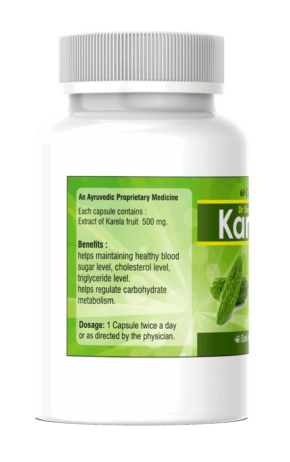 Dr. Soni Karela /Bitter Gourd Extract Capsule for Control Sugar Level,Blood Purification & Healthy Metabolism (60 Capsule X 500 mg),Sugar levels,sugar level,Soni Karela,normal sugar levels,normal blood sugar levels,Karela,high blood sugar levels,diabetic blood sugar levels,Blood sugar levels,Bitter Gourd