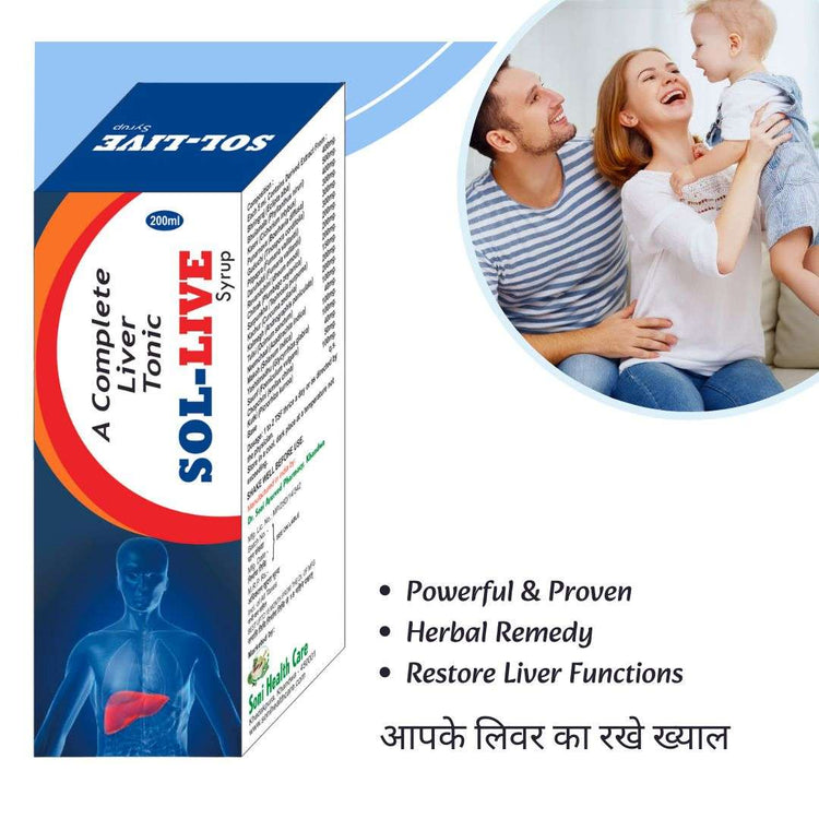 Sol-Live syrup for  Liver Corrective & Fatty Liver problems