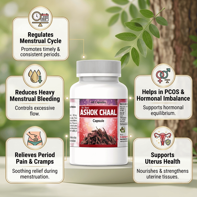 Ashoka Chaal Herb-SARACA INDICA Capsules-Benefits for Women Health