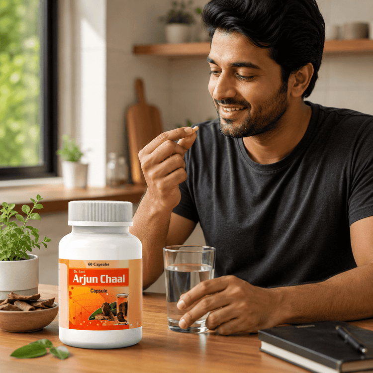 Soni Arjun Chaal Capsules for Cholesterol & Healthy Heart, Best Cardio Vascular tonic,Pure Ayurvedic,Natural & Herbal Supplimemt (500 mg X 60 Capsules X 2 Bottles)