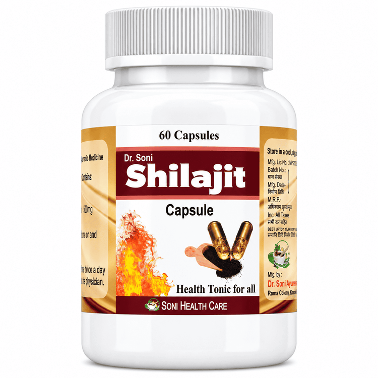 Dr.Soni Shilajit Booster Stamina Hammer capsule,500mg(60 Veg Capsule)