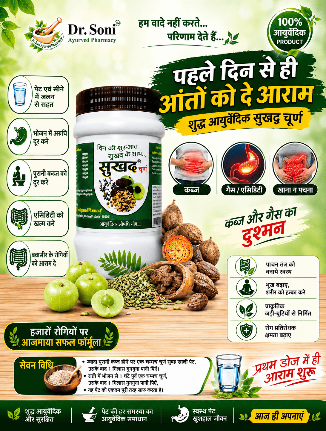 Sukhad Churn – Ayurvedic Churna for Constipation | Dr. Soni