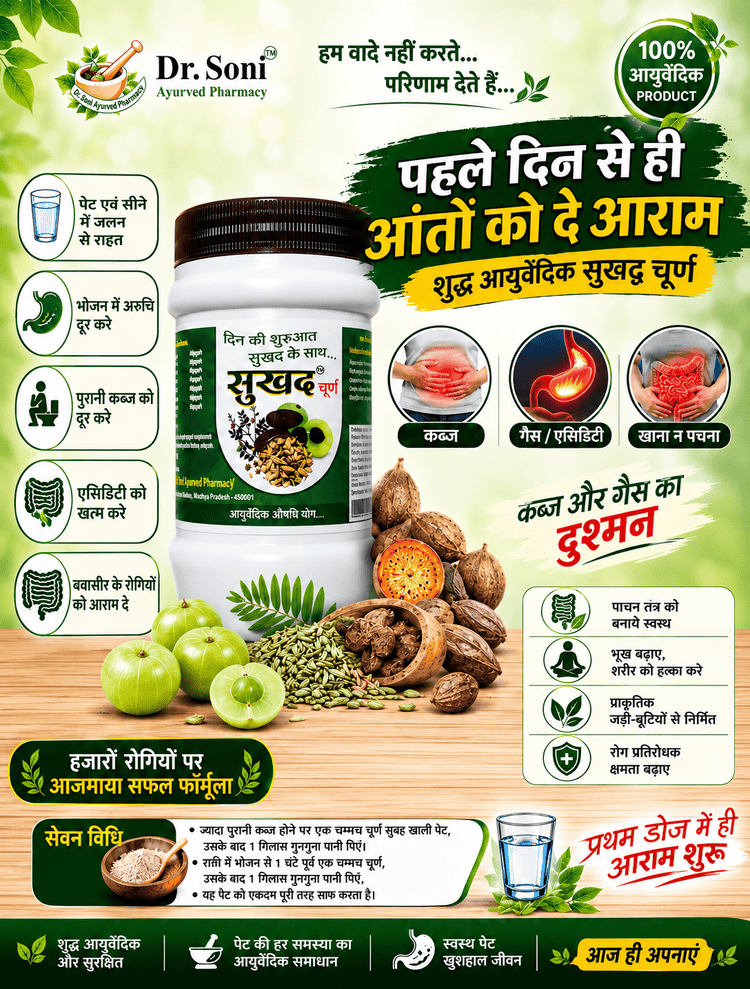 Sukhad Churn – Ayurvedic Churna for Constipation | Dr. Soni