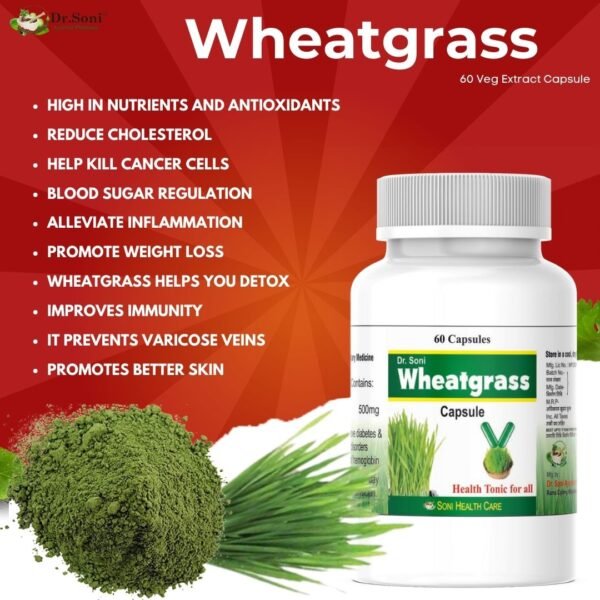 Wheatgrass extract capsule